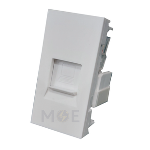 Orva Data Socket Connector RJ45 Cat6 UTP White | MS30121 | بريز داتا ابيض