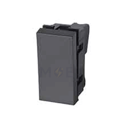 Orva 1way switch Black 1P 1module | MS30101-290 | مفتاح مفرد اسود