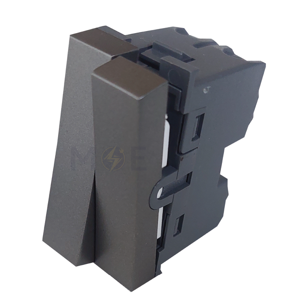 Orva Double Small 1way switch Magnesium 1P 1module | MS30104-270 | مفتاح مجوز مغنيسيوم