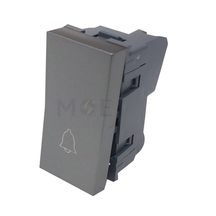 Orva Door Bell Switch/ Push Button Magnesium 1P 10A 1module | MS30108-270 | كباس جرس داخلي مغنيسيوم