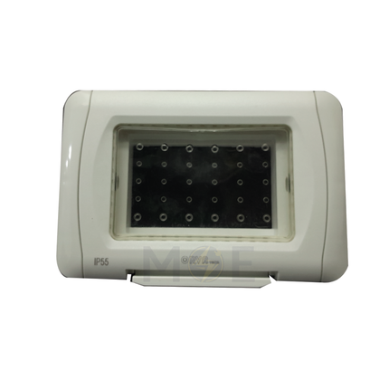 Orva IP55 Waterproof Cover Plate White 3module | MS33300 | غطاء مطري ابيض مثلث
