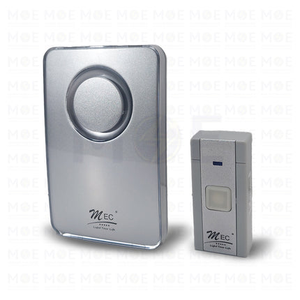 MEC Wireless Doorbell 36 Ringtones Silver 100mt J-9621K - جرس منزلي وايرلس ستة و ثلاثون صوت فضي