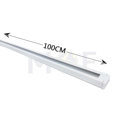 Cuperlight Surface Mounted 2 Wire Track Light Rail White 1mt