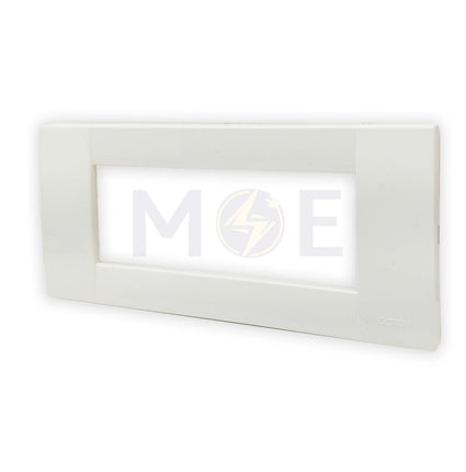 Glamour Plastic Cover Plate Ivory 6module | SA1006-Ivory