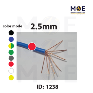 Liban Cables Single Core Stranded 2.5mm Red | NYA | شريط مفرد قاسي احمر