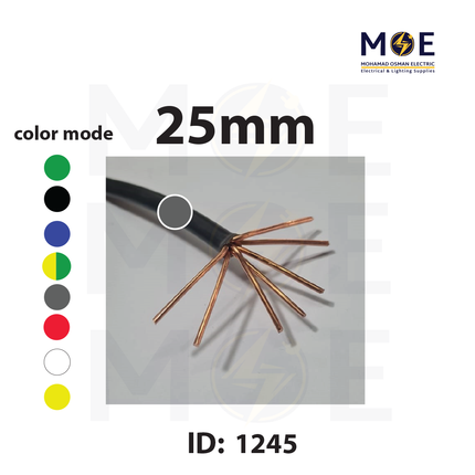 Liban Cables Single Core Stranded 25mm Gray | NYA | شريط مفرد قاسي رمادي