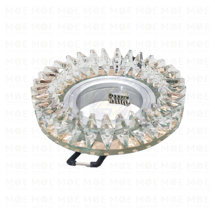 HADCO TEC Downlight / Spotlight MR16 Frame Recessed Fix Circular Crystal Brown 6cm | A0038 | سبوت فارغ مدور مخفي كريستال بني ثابت