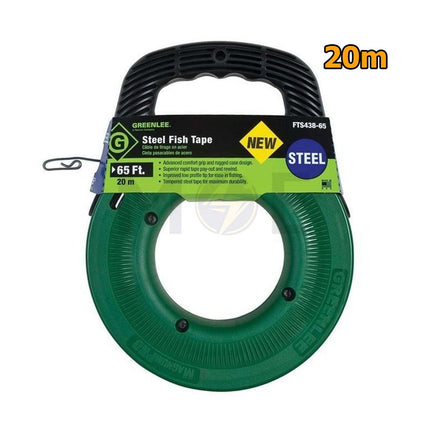Greenlee Steel Fish Tape Wire Guide 20m | FTS438-65