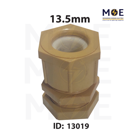 Cable Gland Ivory 13.5mm | PG13.5 | برس اتوب للكابل عاجي