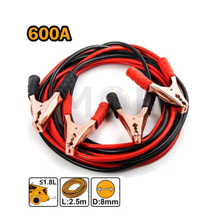 Booster/Jumper Cables With Carrying Bag 600A 8mm 2.5mt