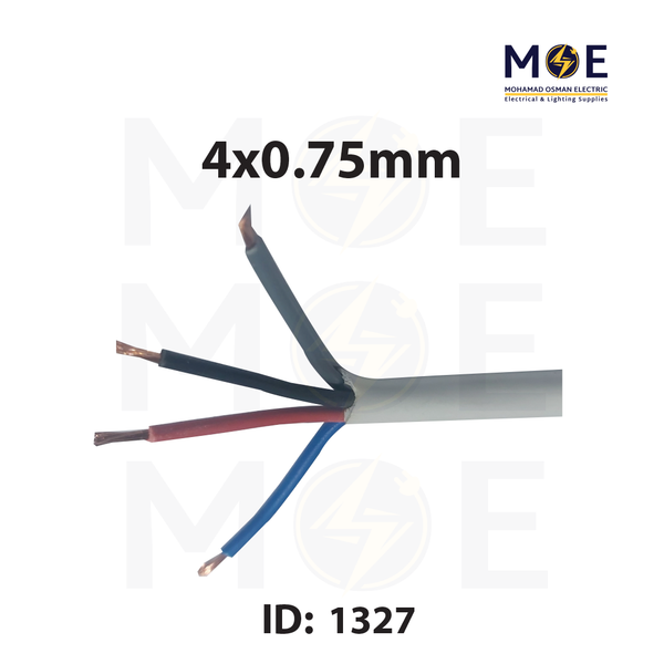 Liban Cables Multicore Cable Flexible | NYLHY 4x0.75mm | كابل مبروم شعري ابيض