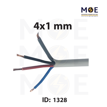 Liban Cables Multicore Cable Flexible | NYLHY 4x1mm | كابل مبروم شعري ابيض