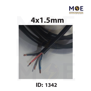 Liban Cables Multicore Fiber CU Core Flexible Black | NYMHY 4x1.5 mm | كابل مبروم شعري اسود