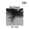 Liban Cables Multicore Fiber CU Core Flexible Black | NYMHY 4x2.5 mm | كابل مبروم شعري اسود