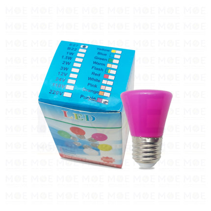 Opal LED Night Lamp Purple E27 1.5W | لمبة ليد برم نواصة موف