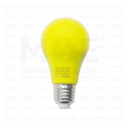 LED Lamp Bulb Yellow E27 9W | A60 | لمبة ليد برم بول اصفر