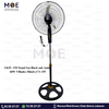 FH Stand Fan Black and Amber 60W 5 Blades 18inch | CY-155 | مروحة عامودفراشات زوبعة اسود