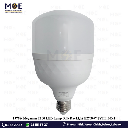 Megaman T100 LED Lamp Bulb DayLight E27 30W | YTT100X1 | لمبة ليد برم مزخرفة دايلايت