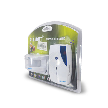Allight Wireless Guest Alarm with motion sensor White Ding Dong + Golden Music  AG-323 - حساس حركة وايرلس قطعتين دينغ دونغ ابيض (1)