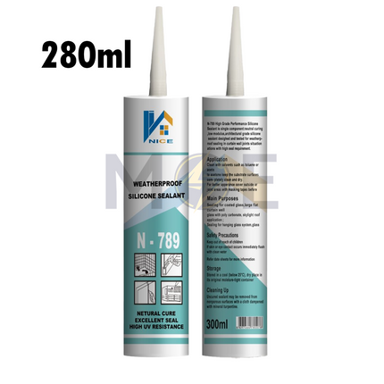 Nice Neutral Silicone Sealant Black 280ml | N-789