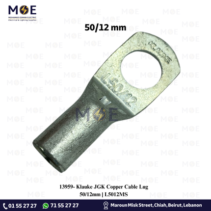 Klauke JGK Copper Cable Lug 50/12mm | L5012MS | كوس كبس