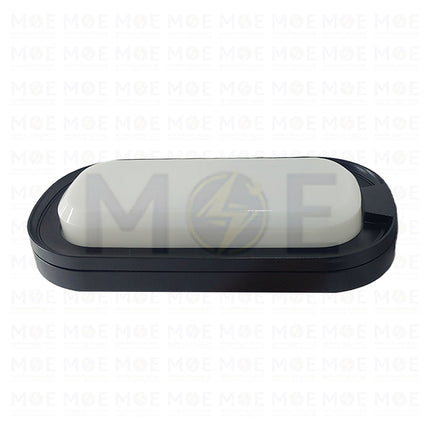 Megaman IP65 LED Oval Light FixtureApplique WaterProof Black Daylight 6500K 1600Lm 26.5x13.5x4.6cm 20W ZDL1110 - ابليك حائط مطري بيضاوي ليد اسود دايلايت (1)