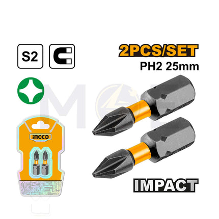 INGCO Impact Screwdriver Bit PH2x25mm SDBIM71PH225