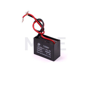 Fan Capacitor Black 1.5UF & 0.6UF 275V CBB61 بوبين مروحة بشريط