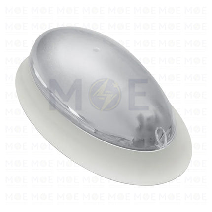 Ovivo Light Fixture/Applique White E27 30x17cm | 1201/BY | ابليك حائط فارغ بيضاوي ابيض