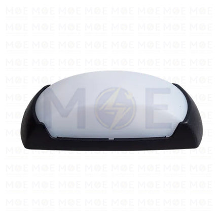 Fumagalli IP66 Rectangular Bulkhead Lamp Wall Surface Light FRANCY OP SMART PACK Black Opal E27 2A2.000.000.AYE27 - غلوب ابليك حائط مستطيل اسود مغشى (1)