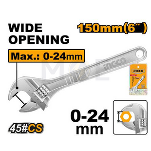 INGCO Adjustable Wrench 6inch 150mm | HADW131062