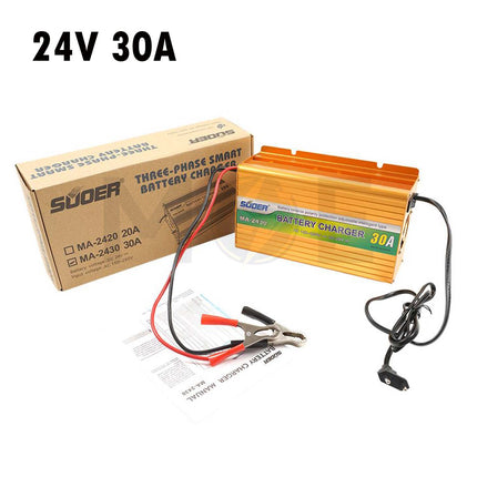 Suoer Three Phase Intelligent Battery Charger 24V 30A | MA-2430