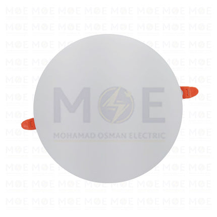 Lamda LED DownLightPanel Light White Flush FrameLess Adjustable Circular Spot Daylight, Warmwhite, Coolwhite 20cm 36W 3CCT - سبوت ليد مدور مخفي بدون كادر متحرك ابيض دايلايت، ورم وايت، كول وايت (1)