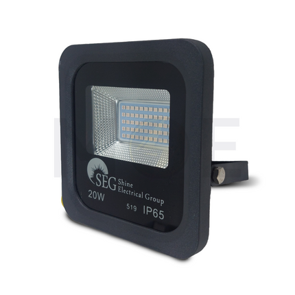 SEG IP65 LED Black Floodlight SMD Purple 20W