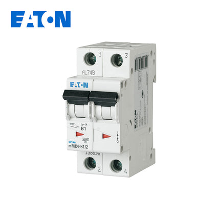 EATON MCB 2P C 4.5KA 10A | mMC4-C10/2 | دجنتور كهرباء مجوز - قاطع كهربائي