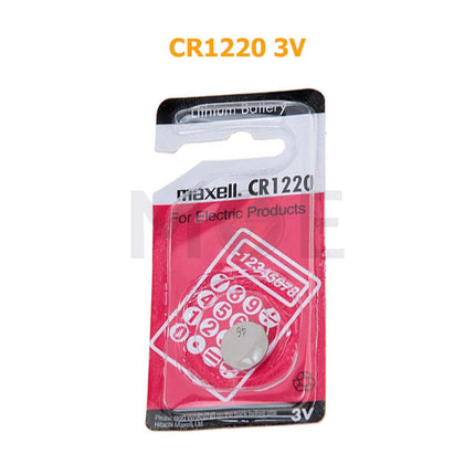 Maxell Battery Button/Coin Cell Lithium CR1220 3V