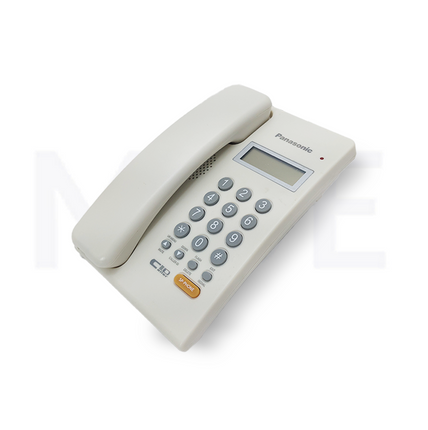 Panasonic Landline Corded Desk phone LCD Display Speaker Without Batteries White | KX-TS402SXW