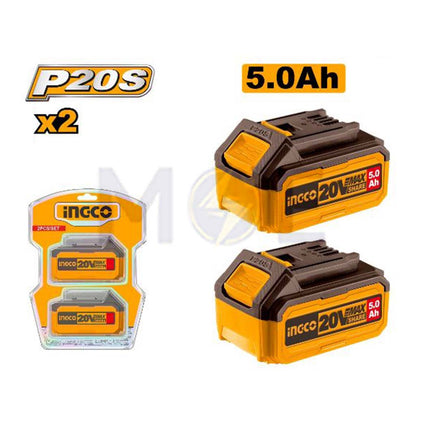 INGCO Lithium-Ion Battery Pack for P20S Power Tools 20V 5Ah | COSLI240464