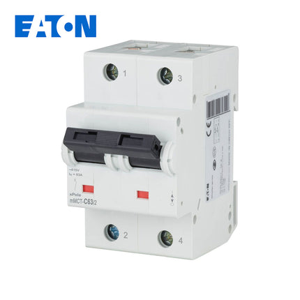 EATON MCB 2P C 25KA 63A | mMCT-C63/2 | دجنتور كهرباء مجوز - قاطع كهربائي