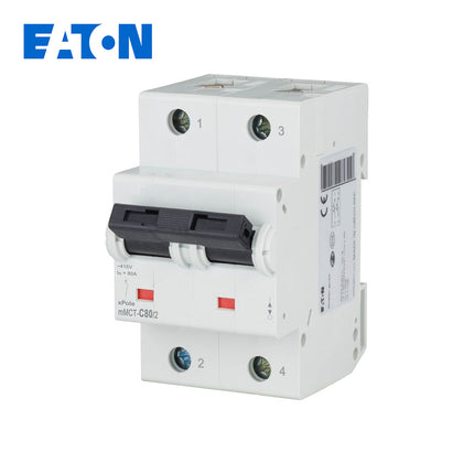 EATON MCB 2P C 25KA 80A | mMCT-C80/2 | دجنتور كهرباء مجوز - قاطع كهربائي