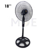 National Star Stand Fan Black 75W 5 Blades 18inch | 4000