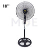 National Star Stand Fan Black 75W 5 Blades 18inch | 4000