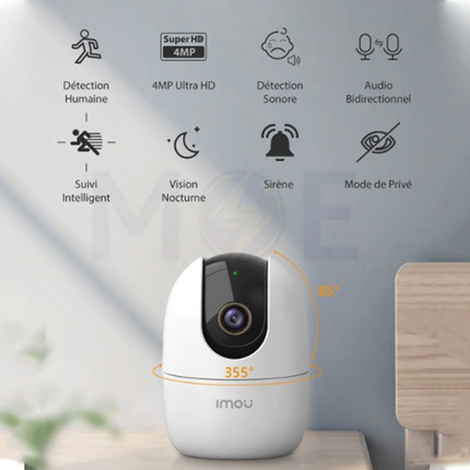 IMOU Ranger 2 Wireless Camera IP IR Eyeball HD P2P PTZ 3MP 3.6mm  IPC-K2EP-3H1W كاميرا وايرلس متحركة