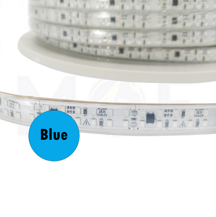 Greenlite LED Strip Light Double Blue Cut: 5cm 220V 12w/mt 2835 12mm 240Led