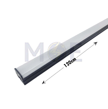 Classic Light IP20 Led Tube Light Fixture Black Warmwhite T15 40W 120cm