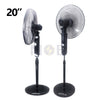BEA Stand Fan With Timer Black 3 Speed 75W 5 Blades 20inch | FS-20430