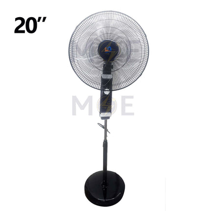 BEA Stand Fan With Timer Black 3 Speed 75W 5 Blades 20inch | FS-20430