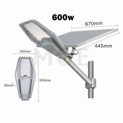 Viko LED SMD IP67 Solar Street Light With Remote Controller Warmwhite 600W | MJ-XJ806