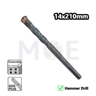 ABC Power SDS Plus Hammer Drill Bit 14mm (TL:210mm , WL:130mm) | AC14210