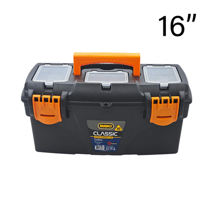 Mano Classic Toolbox With Organiser Lid 16inch C.OR-16